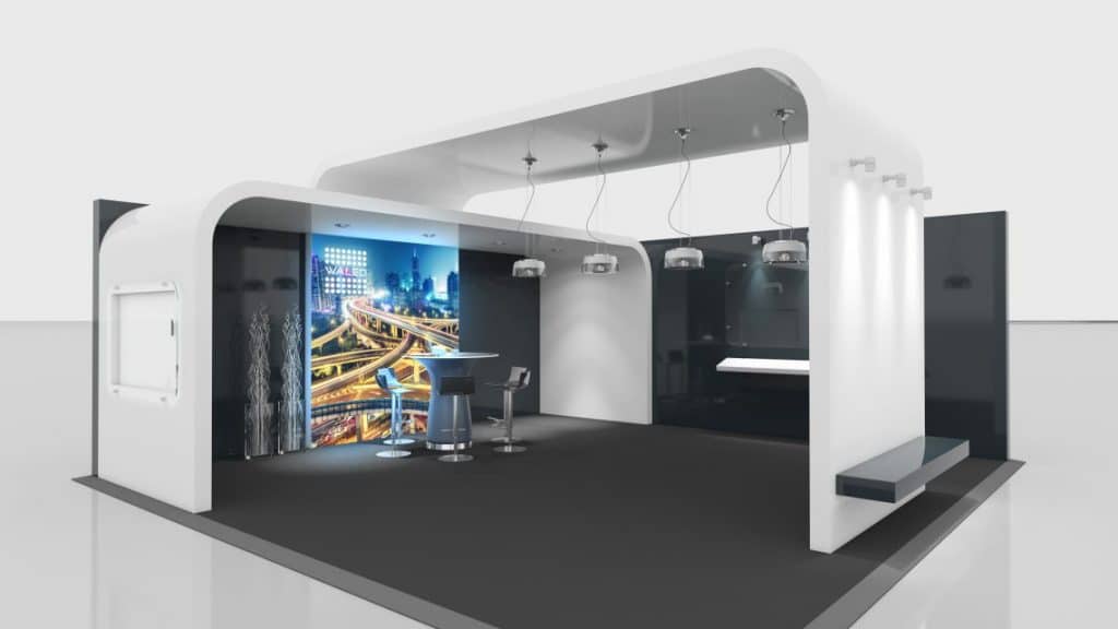 WALED LED-Wand auf einer Messe