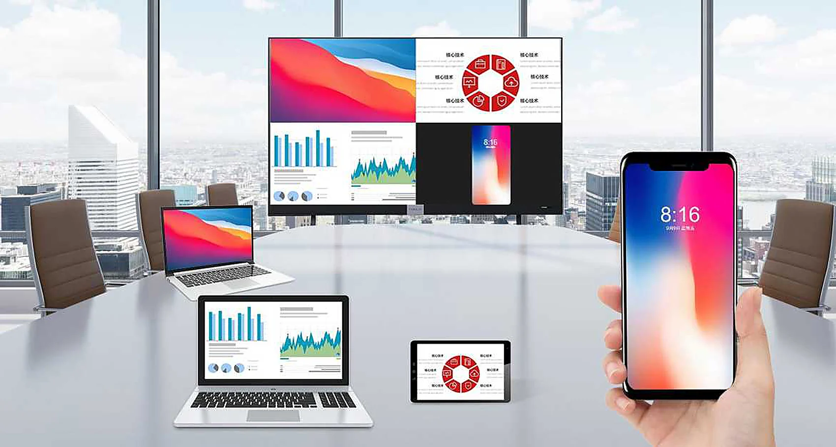 Wireless casting – from any device in the room