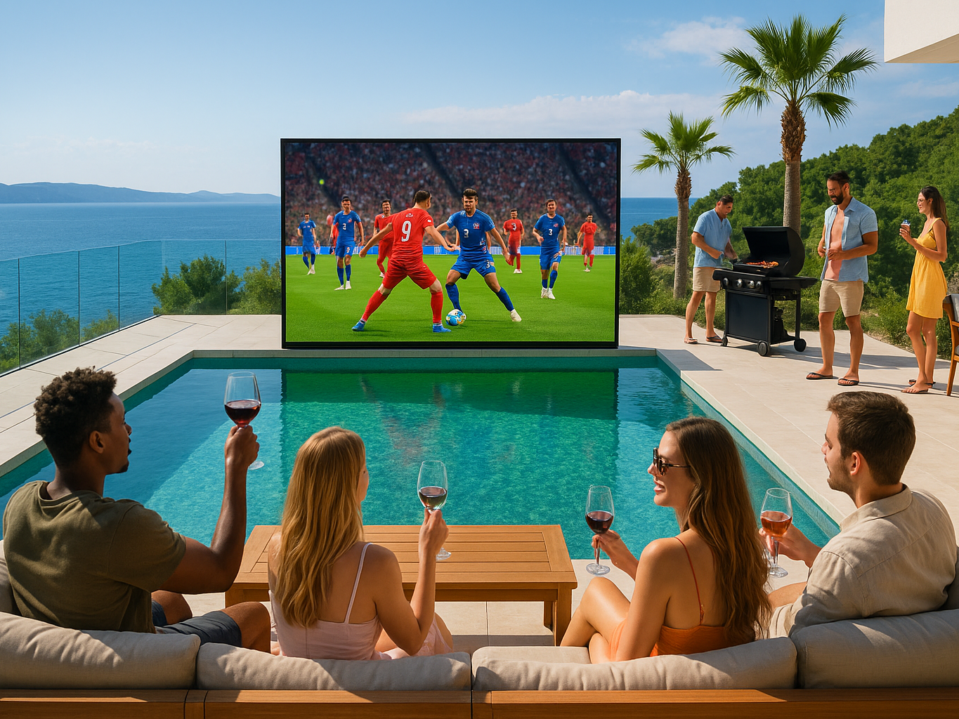 LED-Screen_Poolparty mit LED-Screen